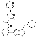 4-Methyl-N-[2-[3-(morpholinomethyl)imidazo[2,1-b]thiazol-6-yl]phenyl]-2-(3-pyridyl)thiazole-5-carboxamide