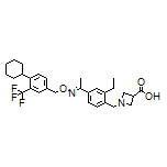 (E)-1-[4-[1-[[[4-Cyclohexyl-3-(trifluoromethyl)benzyl]oxy]imino]ethyl]-2-ethylbenzyl]azetidine-3-carboxylic Acid