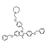 1-[4-[2-(Azepan-1-yl)ethoxy]benzyl]-5-(benzyloxy)-2-[4-(benzyloxy)phenyl]-3-methyl-1H-indole