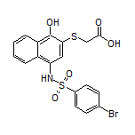 2-[[4-(4-Bromophenylsulfonamido)-1-hydroxy-2-naphthyl]thio]acetic Acid