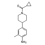 [4-(4-Amino-3-methylphenyl)piperidin-1-yl](cyclopropyl)methanone