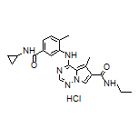 4-[[5-(Cyclopropylcarbamoyl)-2-methylphenyl]amino]-5-methyl-N-propylpyrrolo[2,1-f][1,2,4]triazine-6-carboxamide Hydrochloride