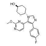 trans-4-[4-(4-Fluorophenyl)-5-(2-methoxy-4-pyrimidinyl)-1-imidazolyl]cyclohexanol