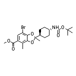 Methyl 7-Bromo-2-[trans-4-(Boc-amino)cyclohexyl]-2,4-dimethylbenzo[d][1,3]dioxole-5-carboxylate