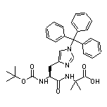 (S)-2-[2-(Boc-amino)-3-(1-trityl-4-imidazolyl)propanamido]-2-methylpropanoic Acid