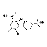 5-Bromo-6-fluoro-2-(2-hydroxy-2-propyl)-2,3,4,9-tetrahydro-1H-carbazole-8-carboxamide