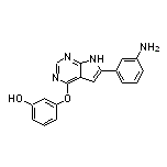 3-[[6-(3-Aminophenyl)-7H-pyrrolo[2,3-d]pyrimidin-4-yl]oxy]phenol