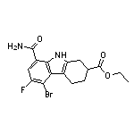 Ethyl 5-Bromo-8-carbamoyl-6-fluoro-2,3,4,9-tetrahydro-1H-carbazole-2-carboxylate