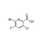 6-Bromo-3-chloro-5-fluoropyridine-2-carboxylic Acid