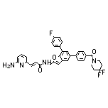 (E)-3-(6-Amino-2-pyridinyl)-N-[[5-[4-(4,4-difluoropiperidine-1-carbonyl)phenyl]-7-(4-fluorophenyl)-2-benzofuranyl]methyl]acrylamide