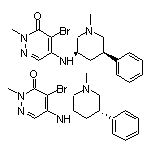 4-Bromo-2-methyl-5-[(cis-1-methyl-5-phenyl-3-piperidinyl)amino]pyridazin-3(2H)-one