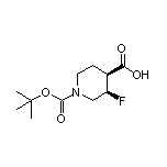 (3R,4S)-1-Boc-3-fluoropiperidine-4-carboxylic Acid