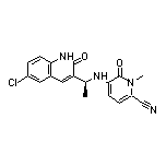 (S)-5-[[1-(6-Chloro-2-oxo-1,2-dihydro-3-quinolyl)ethyl]amino]-1-methyl-6-oxo-1,6-dihydropyridine-2-carbonitrile