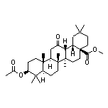 Methyl (3beta,5zeta,9zeta,18alpha)-3-acetoxy-12-oxooleanan-28-oate