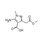 5-Amino-3-(2-methoxy-2-oxoethyl)-1-methyl-1H-pyrazole-4-carboxylic Acid