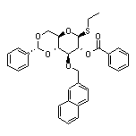 Ethyl 2-O-benzoyl-3-O-(2-naphthylmethyl)-4,6-O-benzylidene-1-thio-beta-D-glucopyranoside