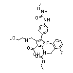 2-[(2,6-Difluorobenzyl)(ethoxycarbonyl)amino]-4-[[(2-methoxyethyl)(methyl)amino]methyl]-5-[4-(3-methoxyureido)phenyl]thiophene-3-carboxylic Acid