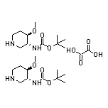 (3R,4R)-3-(Boc-amino)-4-methoxypiperidine Hemioxalate