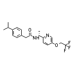 (R)-2-(4-Isopropylphenyl)-N-[1-[5-(2,2,2-trifluoroethoxy)-2-pyridinyl]ethyl]acetamide