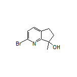 2-Bromo-7-hydroxy-7-methyl-6,7-dihydro-5H-cyclopenta[b]pyridine