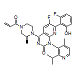4-[(S)-4-Acryloyl-2-methyl-1-piperazinyl]-6-fluoro-7-(2-fluoro-6-hydroxyphenyl)-1-(2-isopropyl-4-methyl-3-pyridinyl)pyrido[2,3-d]pyrimidin-2(1H)-one
