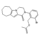 2-Bromo-6-[1-oxo-3,4,7,8,9,10-hexahydro-1H-cyclohepta[4,5]pyrrolo[1,2-a]pyrazin-2(6H)-yl]benzyl Acetate