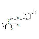 2-(tert-Butyl)-5-[[4-(tert-butyl)benzyl]thio]-4-chloropyridazin-3(2H)-one