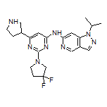 6-[[2-(3,3-Difluoro-1-pyrrolidinyl)-6-(3-pyrrolidinyl)-4-pyrimidinyl]amino]-1-isopropyl-1H-pyrazolo[4,3-c]pyridine