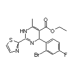 Ethyl 4-(2-Bromo-4-fluorophenyl)-6-methyl-2-(2-thiazolyl)-1,4-dihydropyrimidine-5-carboxylate