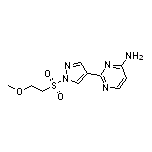 4-Amino-2-[1-[(2-methoxyethyl)sulfonyl]-4-pyrazolyl]pyrimidine