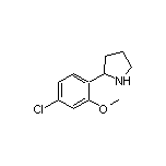 2-(4-Chloro-2-methoxyphenyl)pyrrolidine