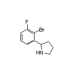 2-(2-Bromo-3-fluorophenyl)pyrrolidine