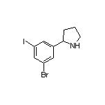 2-(3-Bromo-5-iodophenyl)pyrrolidine