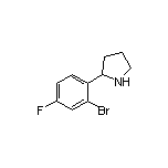 2-(2-Bromo-4-fluorophenyl)pyrrolidine