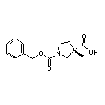 (S)-1-Cbz-3-methylpyrrolidine-3-carboxylic Acid