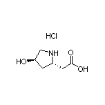 (2S,4R)-4-Hydroxypyrrolidine-2-acetic Acid Hydrochloride