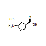 (1R,4S)-4-Amino-2-cyclopentenecarboxylic Acid Hydrochloride