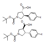 trans-1-Boc-4-(4-iodophenyl)pyrrolidine-3-carboxylic Acid