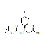 (R)-3-(Boc-amino)-3-(4-fluorophenyl)propanoic Acid