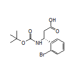 (R)-3-(2-Bromophenyl)-3-(Boc-amino)propanoic Acid