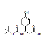 (R)-3-(Boc-amino)-3-(4-hydroxyphenyl)propanoic Acid