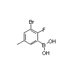 3-Bromo-2-fluoro-5-methylphenylboronic Acid