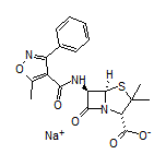 Sodium (2S,5R,6R)-3,3-Dimethyl-6-(5-methyl-3-phenylisoxazole-4-carboxamido)-7-oxo-4-thia-1-azabicyclo[3.2.0]heptane-2-carboxylate