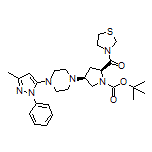 (2S,4S)-1-Boc-4-[4-(3-methyl-1-phenyl-5-pyrazolyl)-1-piperazinyl]-2-(thiazolidine-3-carbonyl)pyrrolidine