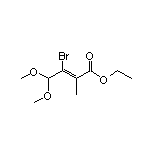 Ethyl 3-Bromo-4,4-dimethoxy-2-methyl-2-butenoate