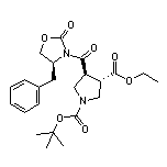 Ethyl (3S,4S)-4-[(S)-4-Benzyl-2-oxooxazolidine-3-carbonyl]-1-Boc-pyrrolidine-3-carboxylate