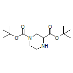 tert-Butyl 4-Boc-piperazine-2-carboxylate