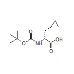 (R)-2-(Boc-amino)-3-cyclopropylpropanoic Acid