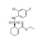 Ethyl (R)-6-[N-(2-Chloro-4-fluorophenyl)sulfamoyl]-1-cyclohexenecarboxylate