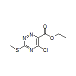 Ethyl 5-Chloro-3-(methylthio)-1,2,4-triazine-6-carboxylate